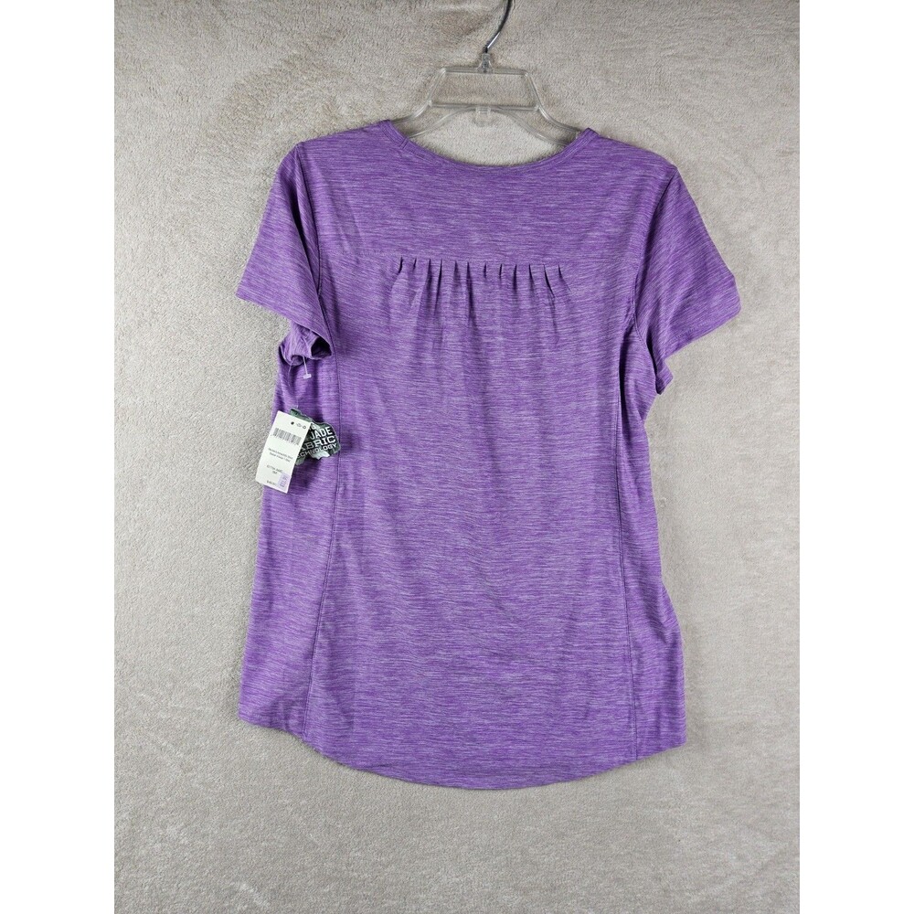 Duluth Women's Armachillo Short Sleeve V Neck T Shirt Purple Size S - Picture 2 of 4